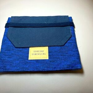Someone Somewhere Envelope Travel Bag by Delta - Blue - Handmad…